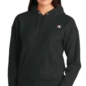 Champion Women's Size XS‎ Black Pullover Hooded Sweater Hoodie